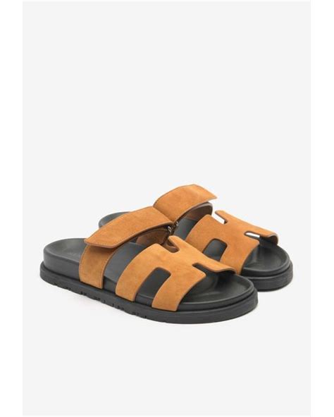 hermes chypre sandals gold|Hermes chypre sandals suede.